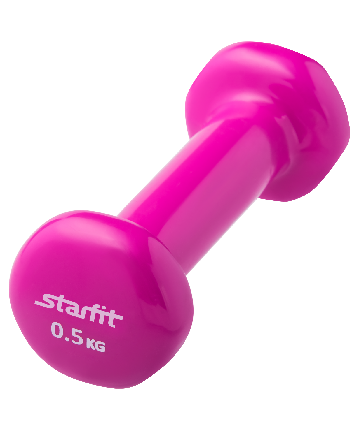 Гантель виниловая StarFit DB-101 0,5 кг, розовая